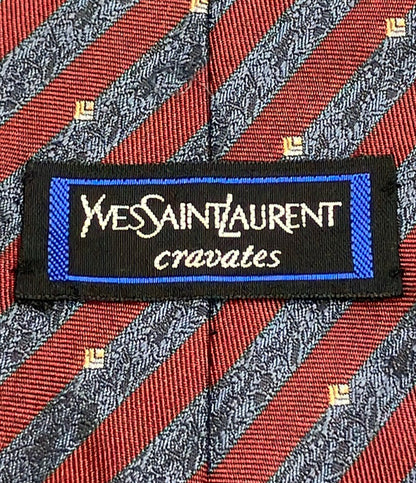YVES SAINT LAURENT cravates ネクタイ シルク100% メンズ イヴ・サンローラン クラヴァット