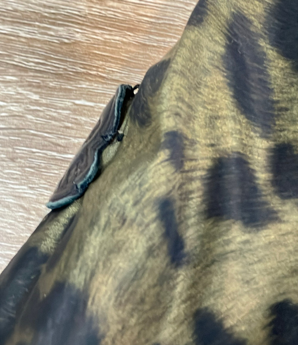 Moncler Gamme Rouge ダウンジャケット レオパード柄  フード付き ジップ ODILE レディース SIZE 0 (XS) モンクレールガムルージュ