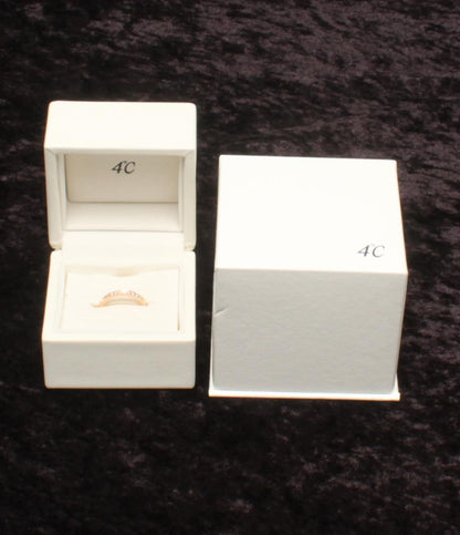 美品 4℃ リング 指輪 K18 ダイヤ レディース SIZE 8号 ヨンドシー