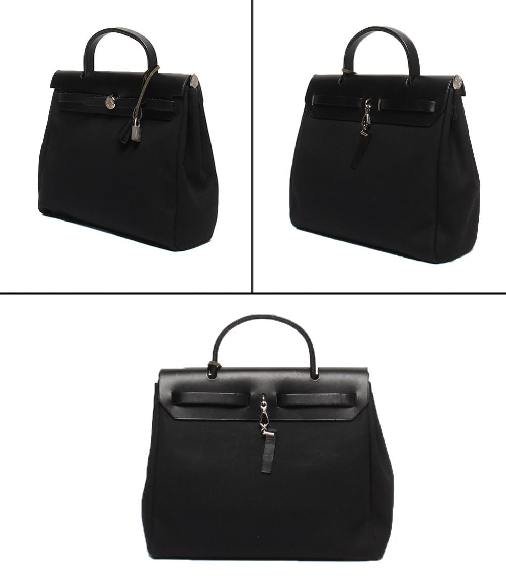 HERMES 2wayハンドバッグ ショルダーバッグ  斜め掛け トワルGM □G刻印 エールバッグPM レディース エルメス