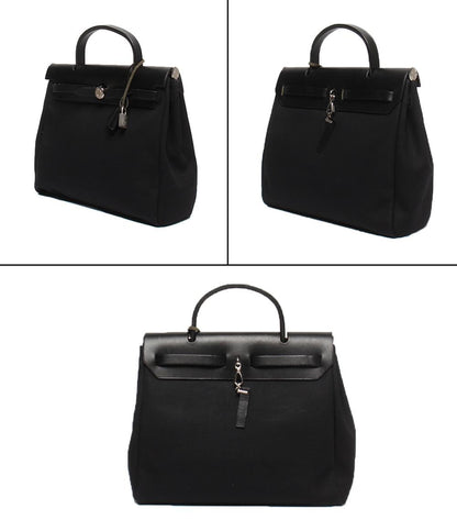 HERMES 2wayハンドバッグ ショルダーバッグ  斜め掛け トワルGM □G刻印 エールバッグPM レディース エルメス