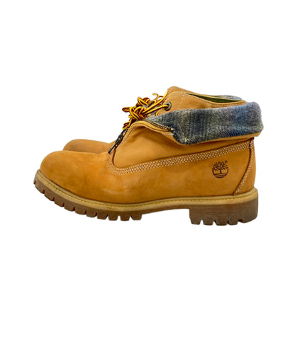 Timberland ヌバックワークブーツ フロントジップ × WOOLRICH メンズ SIZE 26.0 ティンバーランド
