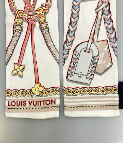 美品 LOUIS VUITTON スカーフ シルク100% バンドー ミックス アンド ストラップ バンドー M77698 レディース ルイ・ヴィトン