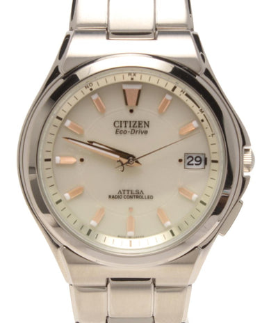 美品 シチズン 腕時計 アテッサ ソーラー H110-T011331 メンズ CITIZEN