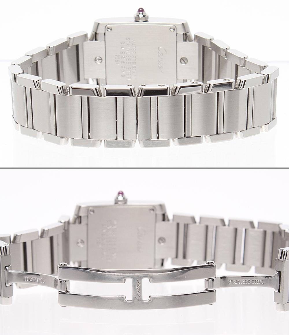 Cartier 腕時計 タンクフランセーズ SM クオーツ シェル W51028Q3 レディース カルティエ