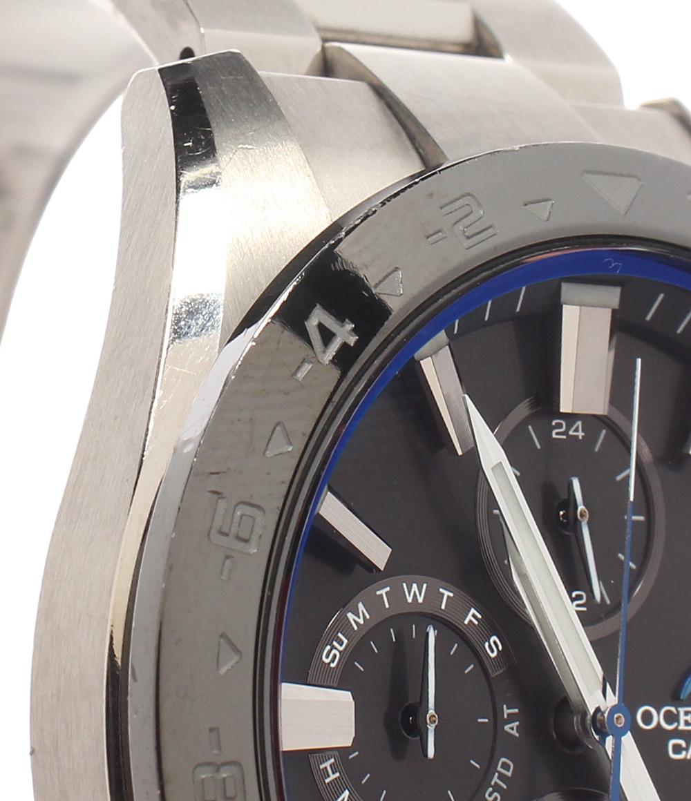CASIO 腕時計 Bluetooth OCEANUS オシアナス ソーラー ブラック 0CW-T3000 メンズ カシオ