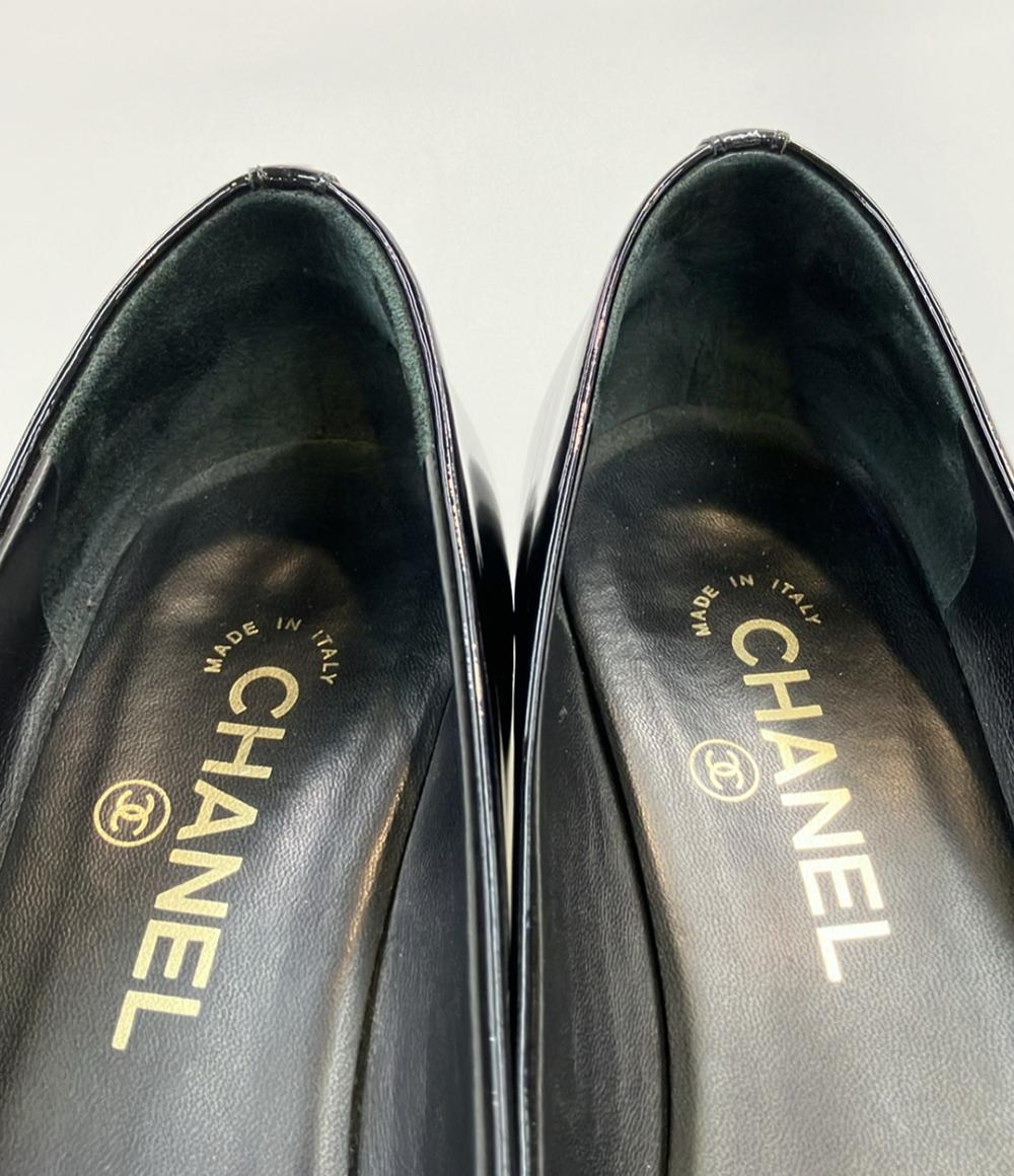 CHANEL エナメルパンプス レディース SIZE 37 1/2 (24.5cm) シャネル