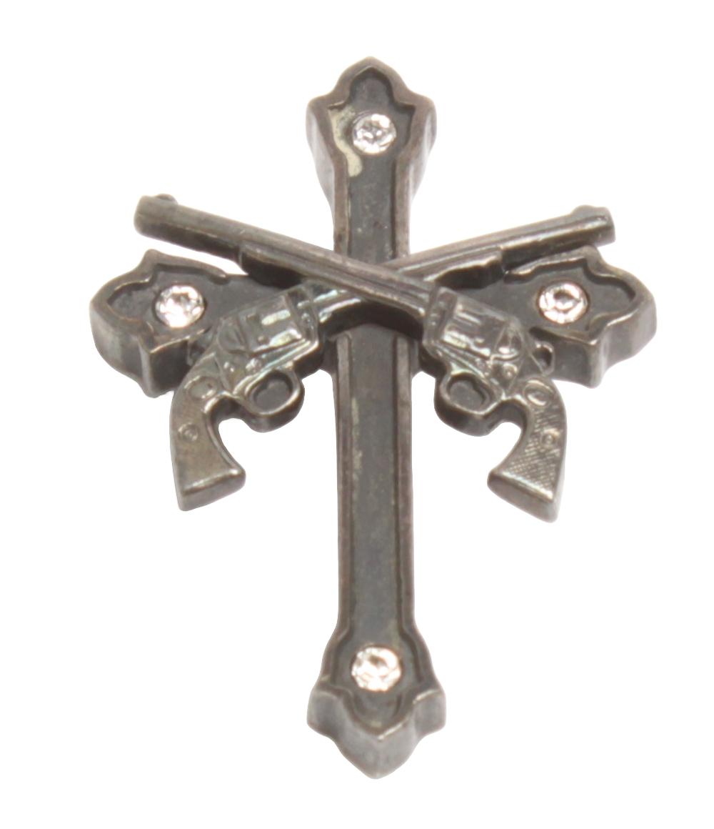 Nemesis ペンダントトップ SV925 クロスモチーフ ピストルモチーフ メンズ ネメシス