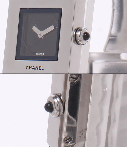 CHANEL 腕時計 マトラッセ クオーツ ブラック H0116 レディース シャネル