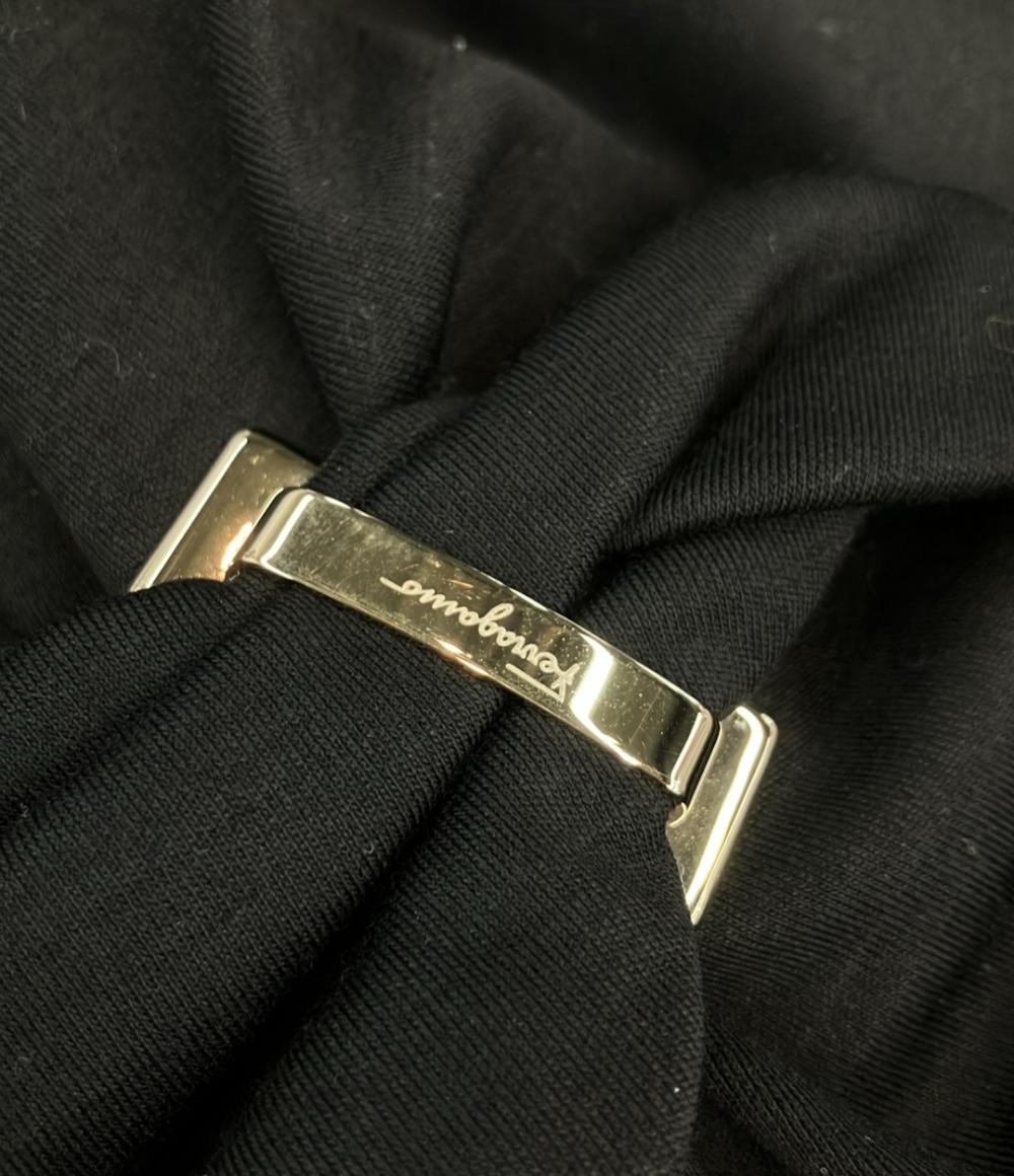 Salvatore Ferragamo ノースリーブワンピース Vネック バックル