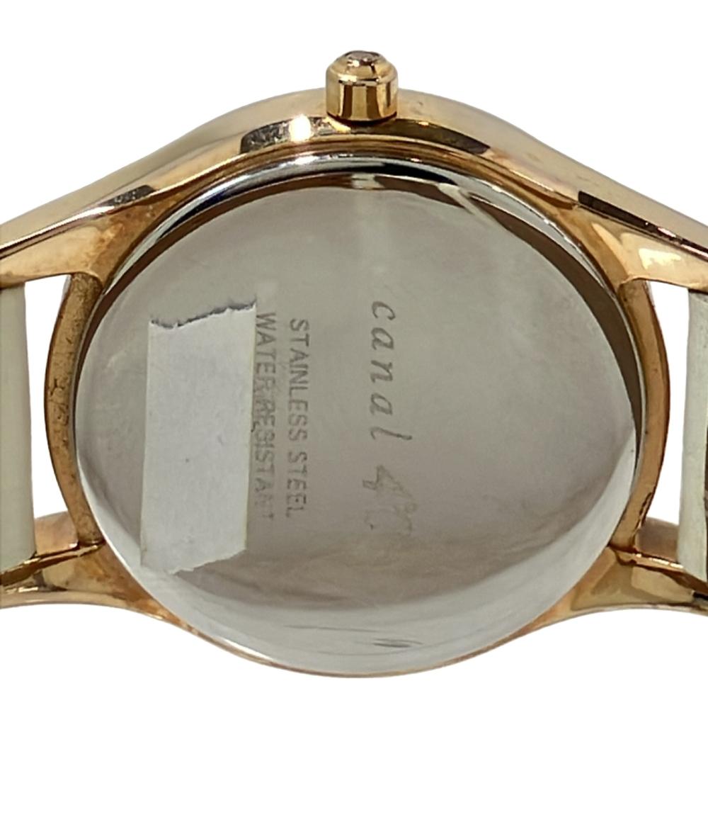 canal4℃ 腕時計 クオーツ シェル レディース カナルヨンドシー