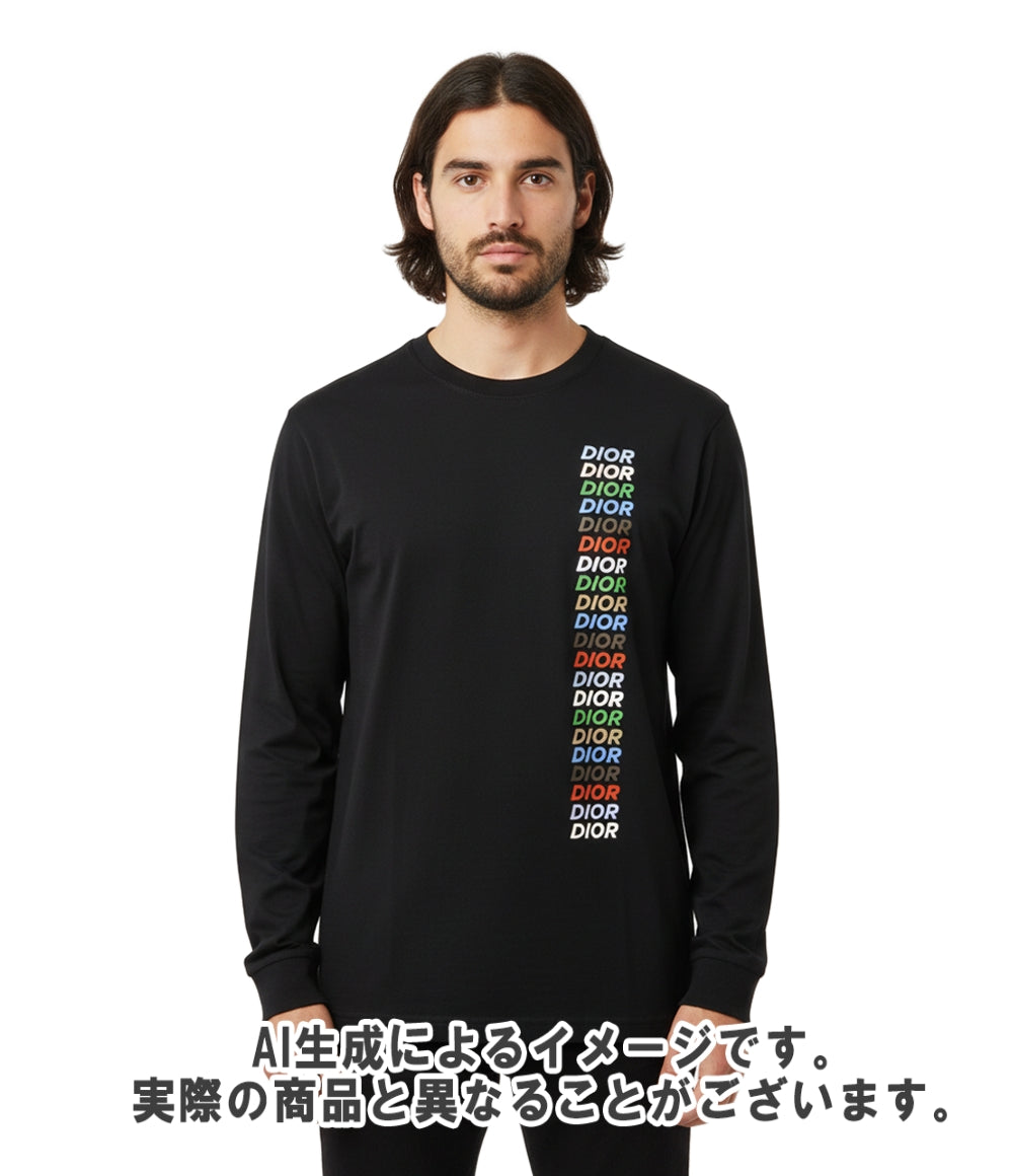 Christian Dior 長袖Tシャツ マルチカラーロゴ プリント 413J642A0817