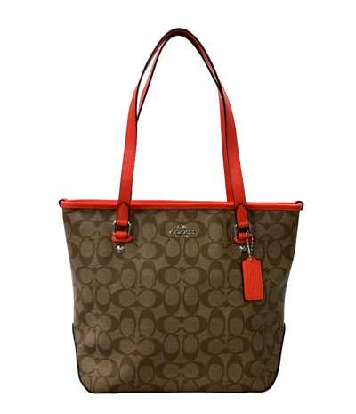 美品 COACH トートバッグ ショルダーバッグ 肩掛け シグネチャー F58294 レディース コーチ