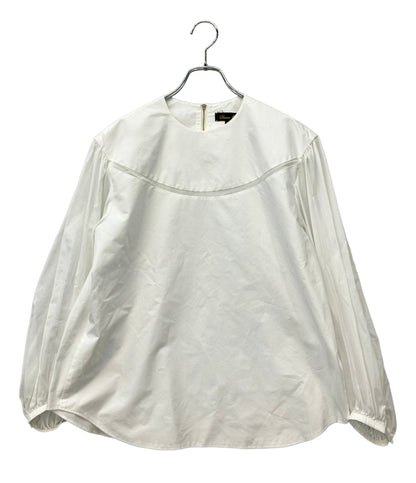 美品 Drawer 長袖シャツ ノーカラー レディース SIZE 38 (M) ドゥロワー