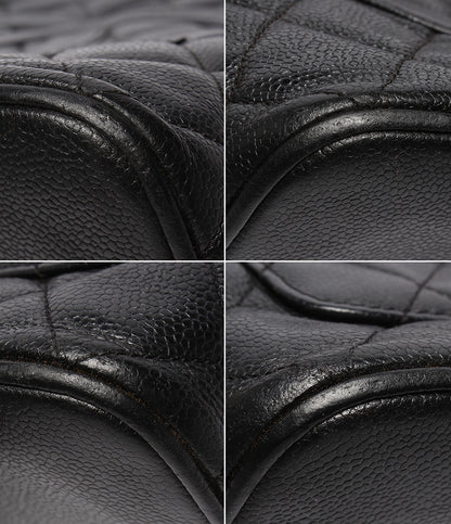 CHANEL トートバッグ ハンドバッグ シルバー金具 6番台 マトラッセ キャビアスキン 復刻 ココマーク A01804 レディース シャネル