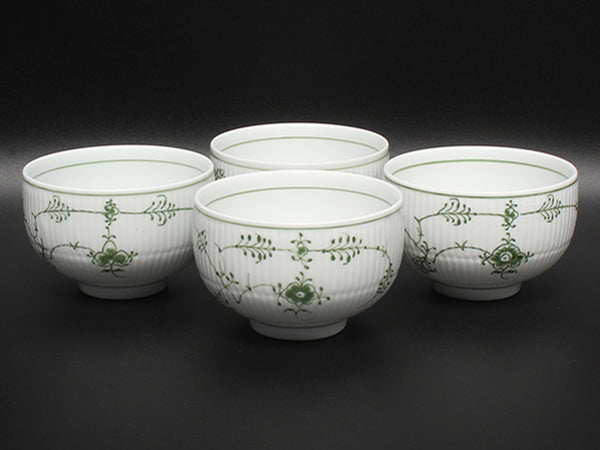 訳あり Royal Copenhagen 急須 湯呑み カップ 5点セット 茶器セット グリーンフルーテッド ロイヤルコペンハーゲン