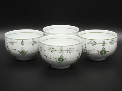 訳あり Royal Copenhagen 急須 湯呑み カップ 5点セット 茶器セット グリーンフルーテッド ロイヤルコペンハーゲン