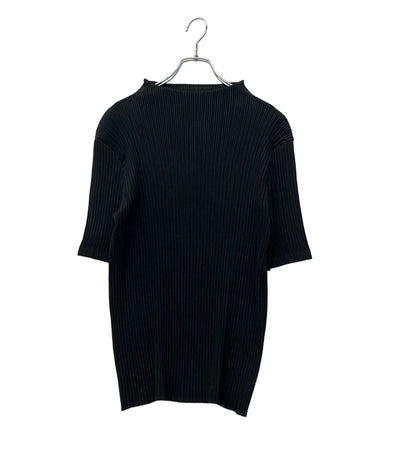 ISSEY MIYAKE 半袖シャツ ブラウス HATCHING PLEATS IM61FJ647 レディース SIZE 2 (M) イッセイミヤケ