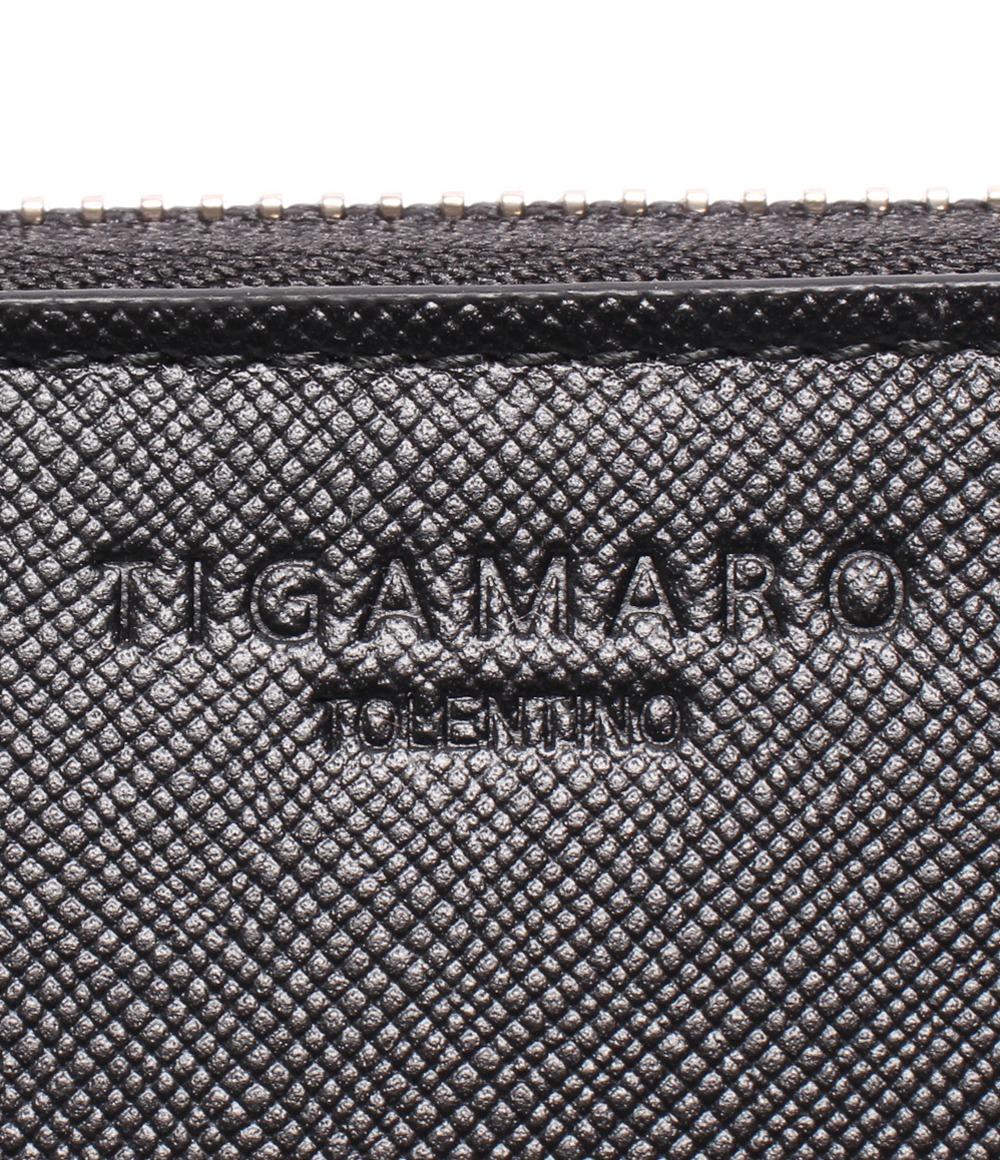 美品 ティガマロ ラウンドファスナー長財布 メンズ TlGAMARO