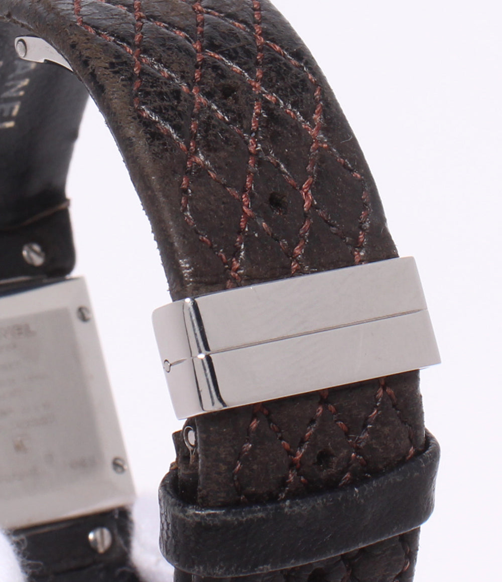 CHANEL 腕時計 マトラッセ クオーツ ブラック H0116 レディース シャネル