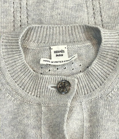 HERMES 長袖  Hリフト カシミヤカーディガン 6E2721D12 レディース SIZE 36 エルメス