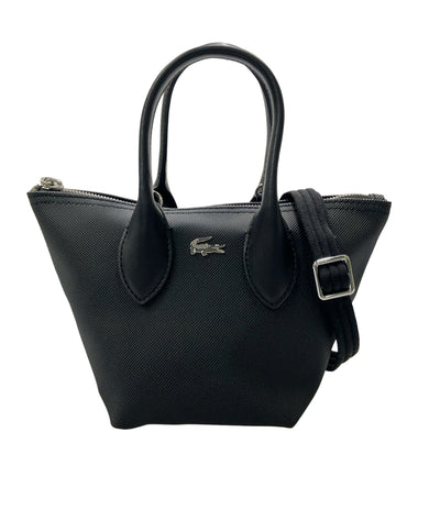 美品 LACOSTE 2way ハンドバッグ ショルダーバッグ 斜め掛け レディース ラコステ