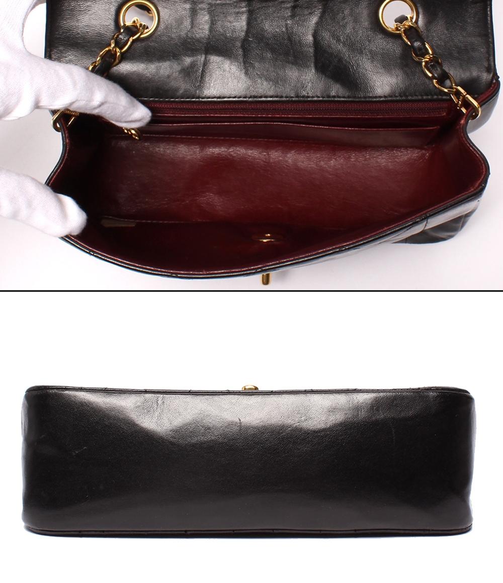 CHANEL チェーンショルダーバッグ シングルチェーン シングルフラップ ゴールド金具 マトラッセ ダイアナ22 レディース シャネル