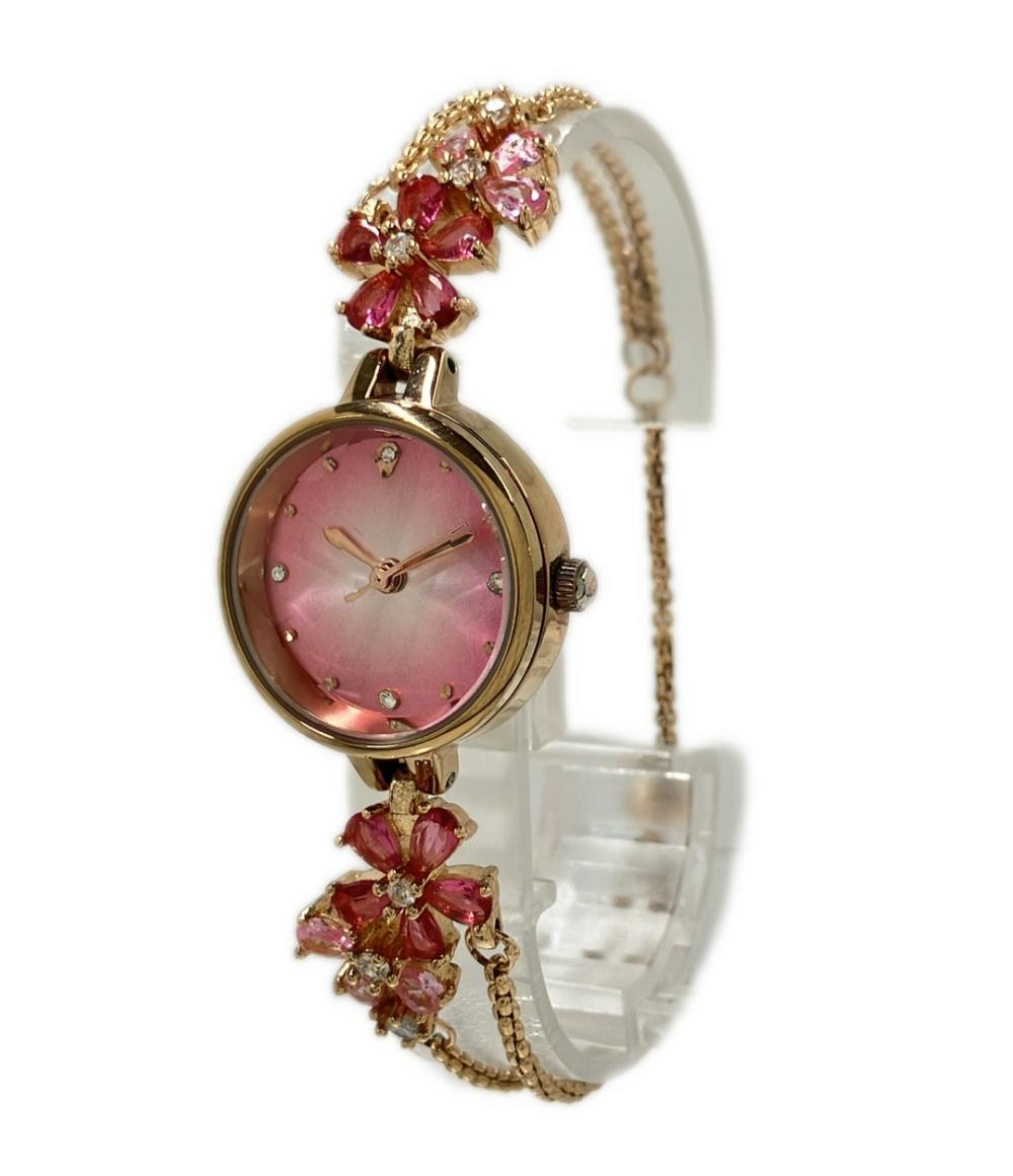 TIME100 腕時計 クオーツ ピンク W80322L レディース