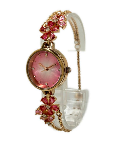 TIME100 腕時計 クオーツ ピンク W80322L レディース