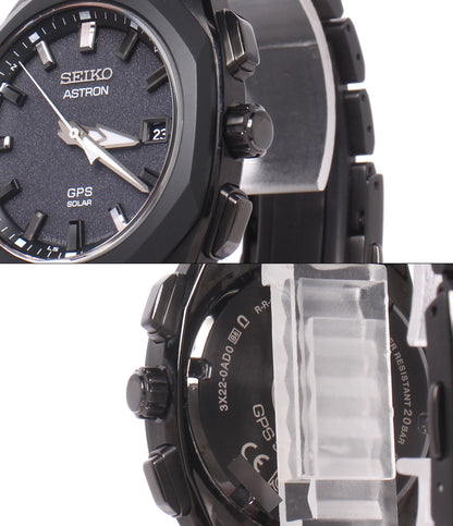 SEIKO 腕時計 アストロン ASTRON GPSソーラー ブラック 3X22-0AD0 メンズ セイコー
