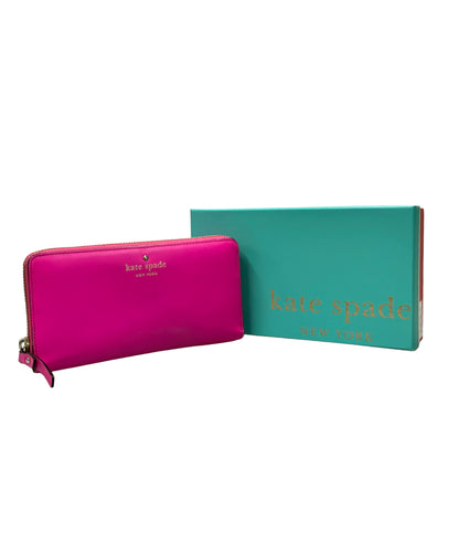 Kate Spade ラウンドファスナー長財布 レザー PWRU3025 レディース ケイトスペード