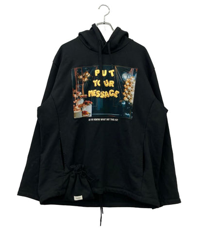 doublet パーカー スウェット ストリート トプルオーバーフーディー ベルクロ D.I.Y ALPHABET HOODIE メンズ SIZE XL ダブレット