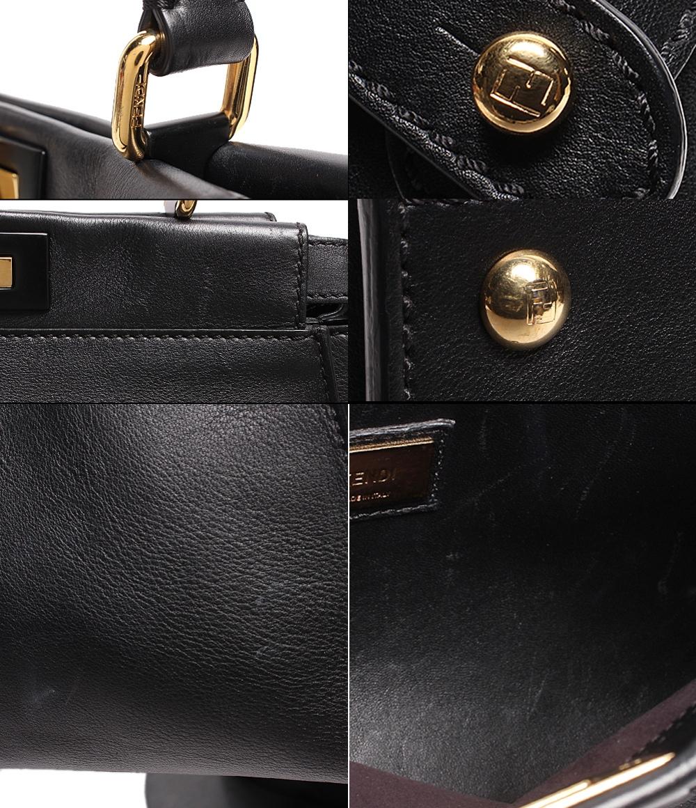 フェンディ レザー ハンドバッグ ゴールド金具 ピーカブー 8BN2903ZNF0KUR レディース FENDI