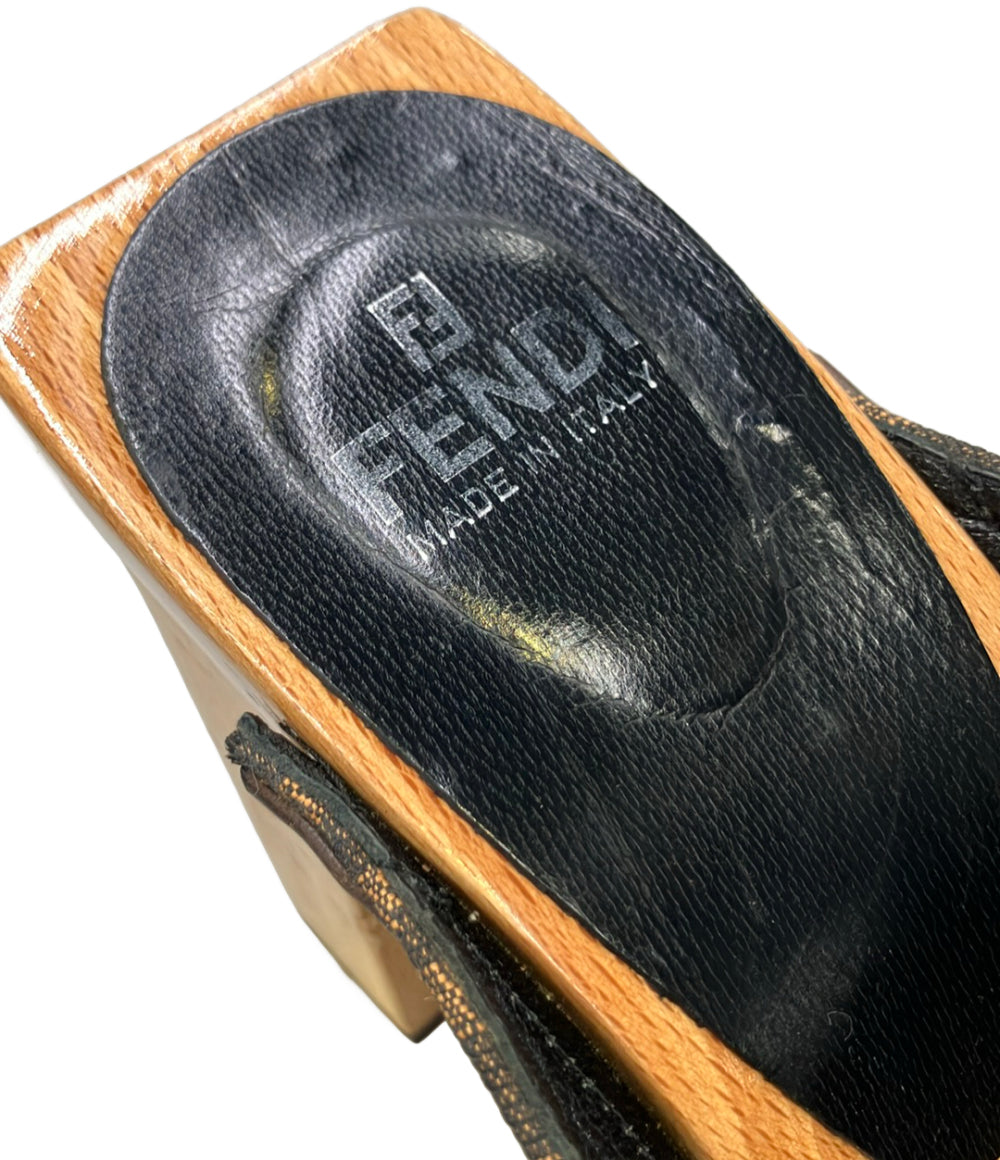 FENDI ズッカ柄ミュール レディース SIZE 36 1/2 フェンディ