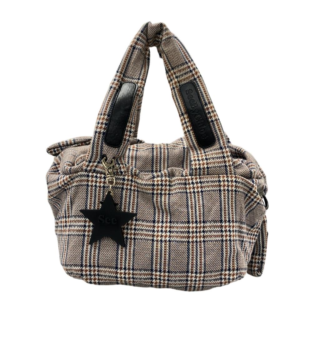 美品 シーバイクロエ ハンドバッグ 千鳥柄 ジョイライダー レディース SEE BY CHLOE