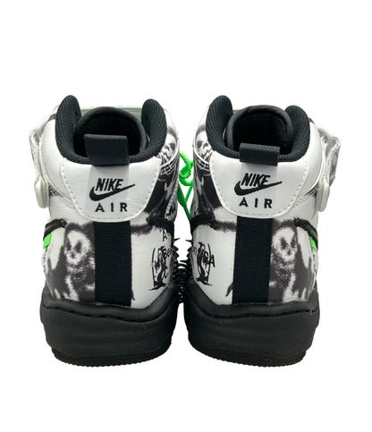 NIKE OFF-WHITE ハイカットスニーカー エアフォース1 ミッド DR0500-102 メンズ SIZE 25.0 ナイキ オフホワイト