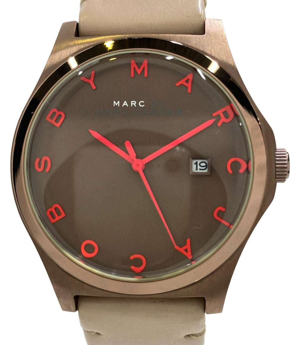 MARC BY MARC JACOBS 腕時計 クオーツ ブラウン MBM1215 メンズ マークバイマークジェイコブス