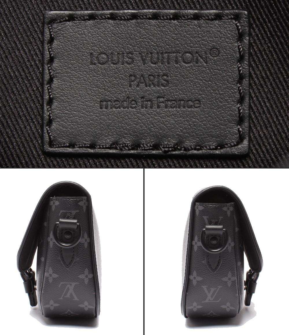 美品 LOUIS VUITTON ショルダーバッグ 斜め掛け 肩掛け モンスリ メッセンジャーPM モノグラム エクリプス M12519 メンズ レディース ルイ・ヴィトン
