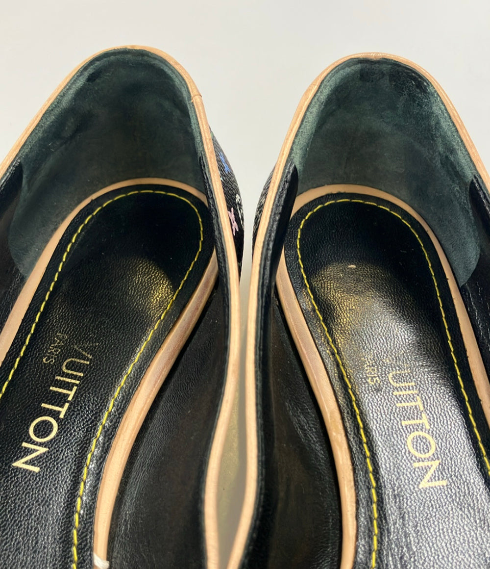 LOUIS VUITTON パンプス モノグラム マルチカラー フラワーモチーフ レディース SIZE 37 (23.5cm) ルイ・ヴィトン