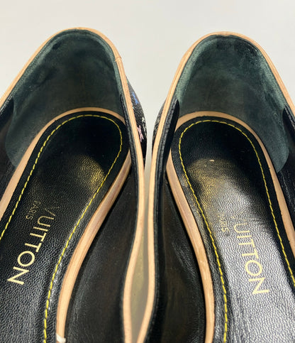 LOUIS VUITTON パンプス モノグラム マルチカラー フラワーモチーフ レディース SIZE 37 (23.5cm) ルイ・ヴィトン