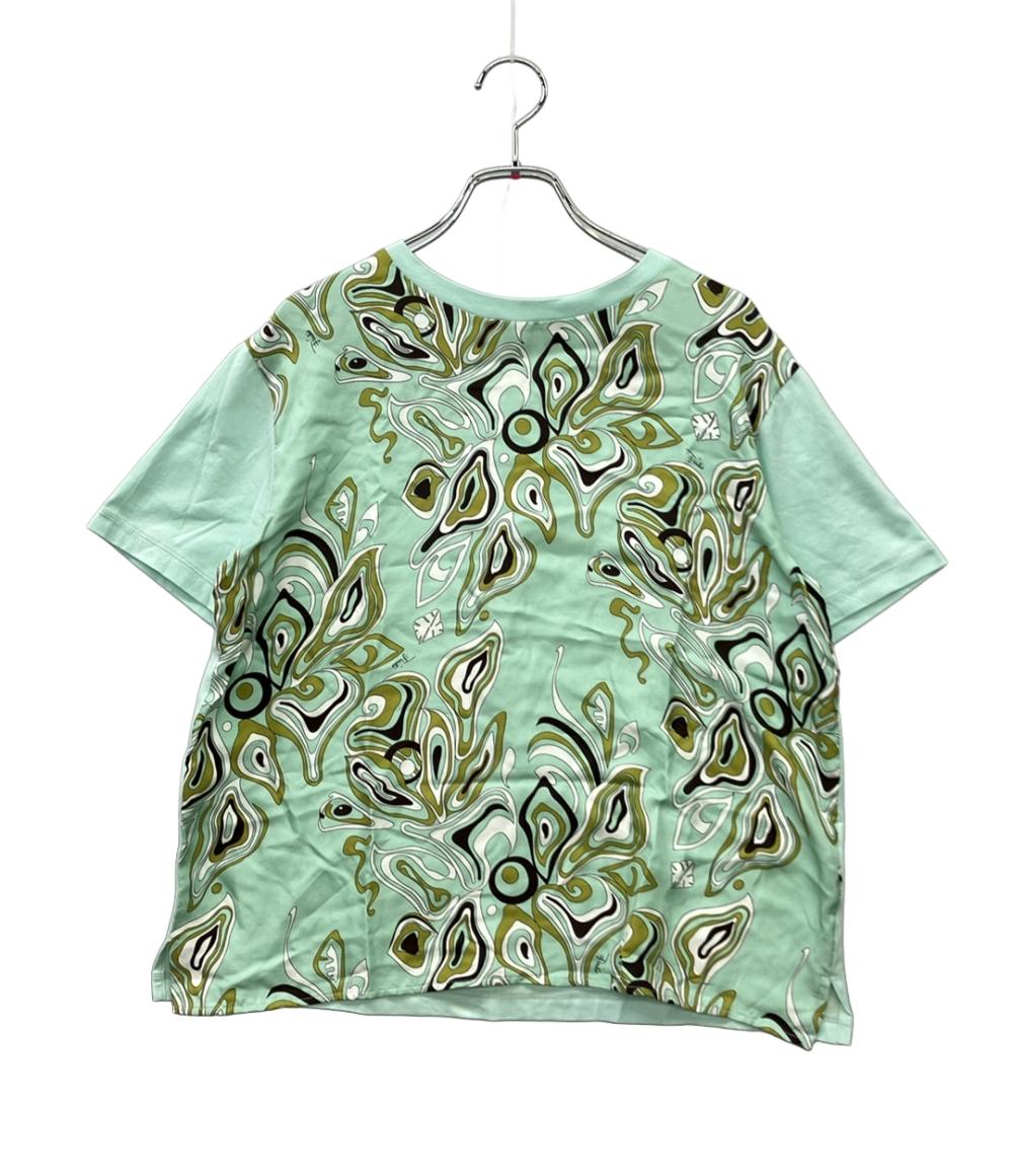 エミリオ・プッチ 半袖Tシャツ  総柄 1577-343-1190 レディース SIZE S Emilio Pucci Emilio Pucci 半袖Tシャツ 総柄 1577-343-1190 レディース SIZE S