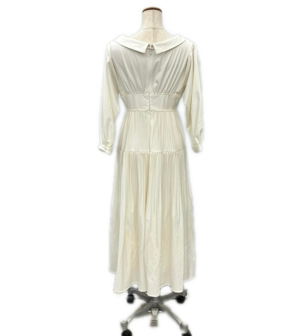 美品 Her lip to 長袖ワンピース タグ付き Pleated Open Shirt Dress 1241305002 レディース SIZE M ハーリップトゥ