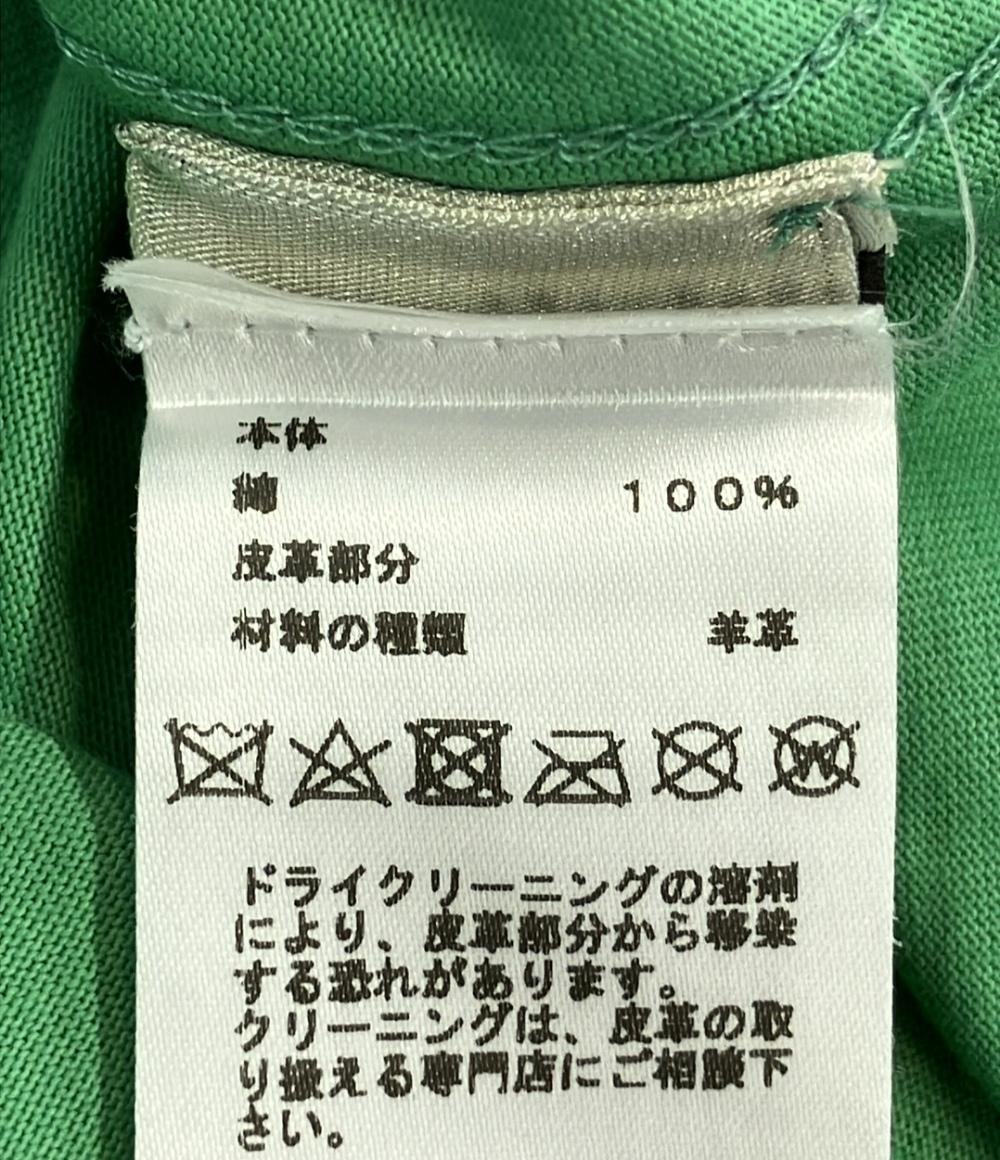 美品 エルメス ミニレザーパッチ半袖Tシャツ メンズ SIZE L HERMES