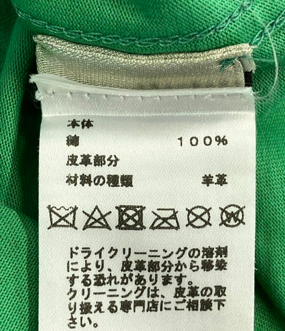 美品 エルメス ミニレザーパッチ半袖Tシャツ メンズ SIZE L HERMES