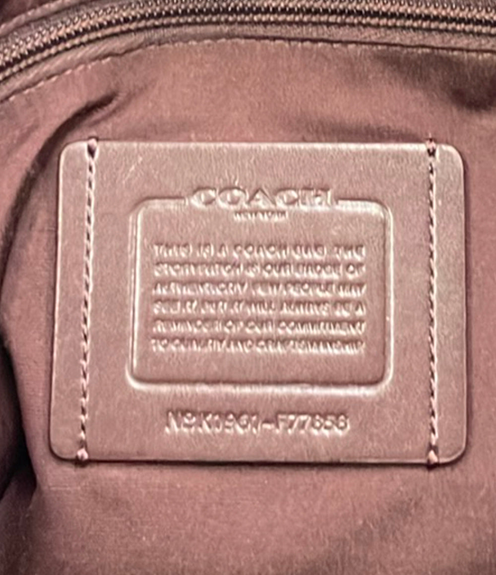 COACH 2WAY ブリーフケース ビジネスバッグ ショルダーバッグ 斜め掛け シグネチャー F77858 メンズ コーチ