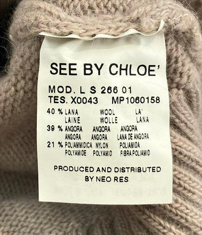 SEE BY CHLOE 長袖 ロゴ ニット レディース SIZE 40 (S) シーバイクロエ