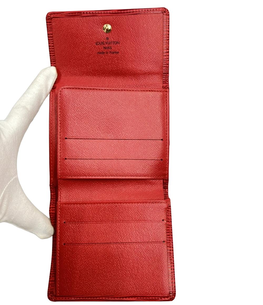 LOUIS VUITTON Wホック二つ折り財布 ポルトモネ ビエ カルトクレディ エピ M63487 レディース ルイ・ヴィトン