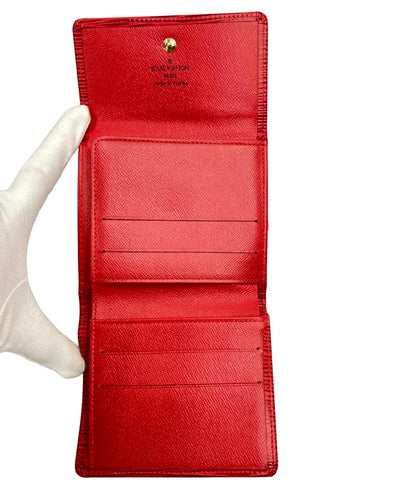 LOUIS VUITTON Wホック二つ折り財布 ポルトモネ ビエ カルトクレディ エピ M63487 レディース ルイ・ヴィトン