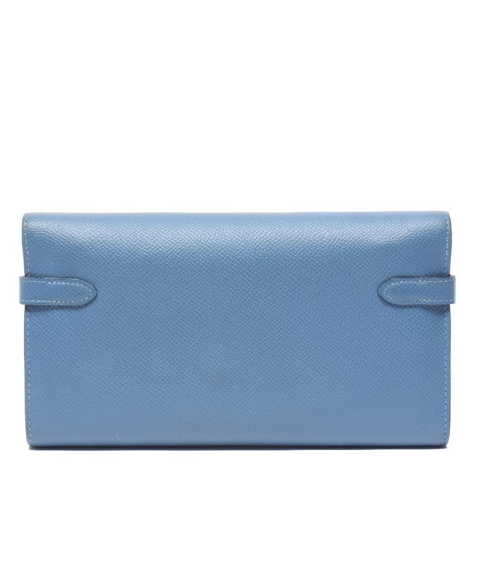 HERMES 長財布 C刻印 シルバー金具 ヴォーエプソン ケリーウォレット レディース エルメス