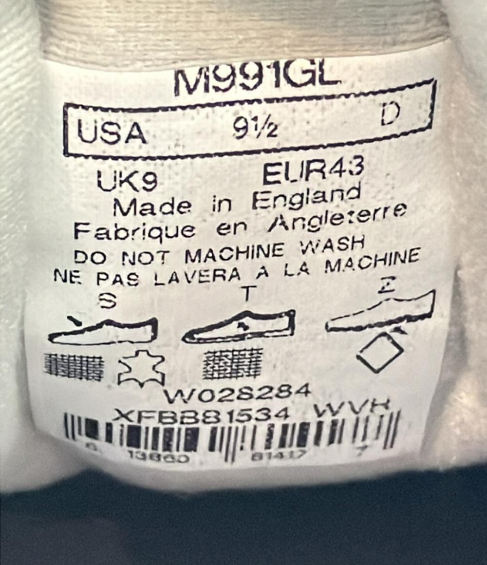 NEW BALANCE ローカットスニーカー 991 M991GL メンズ SIZE US 9 1/2 (27.5cm) ニューバランス